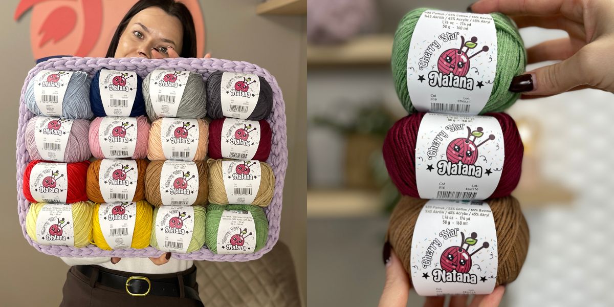 Natana Cherry Star a Yarnart Jeans