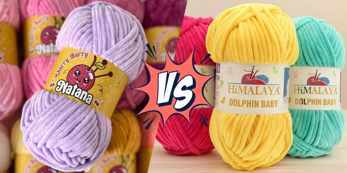 Srovnání přízí Dolphin Baby a Cherry Berry