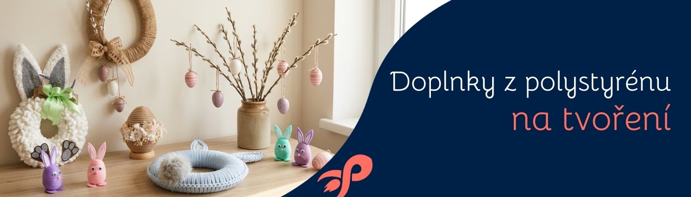 Doplnky z polystyrénu na tvoření