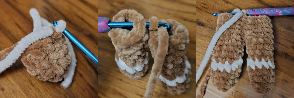 Háčkovaný perníček z příze Natana – vánoční ozdoba NOHA 