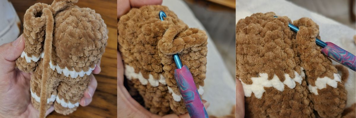 Háčkovaný perníček z příze Natana – vánoční ozdoba RUKA 