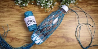 Macrame držák na láhev