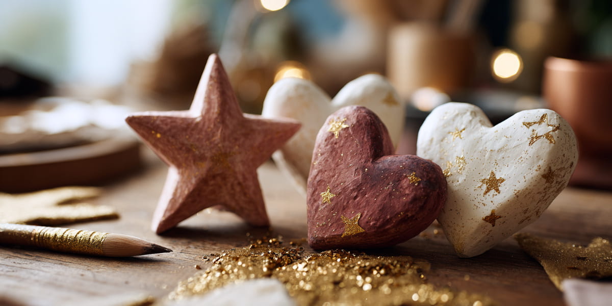 Vánoční ozdoby z modelovací hmoty