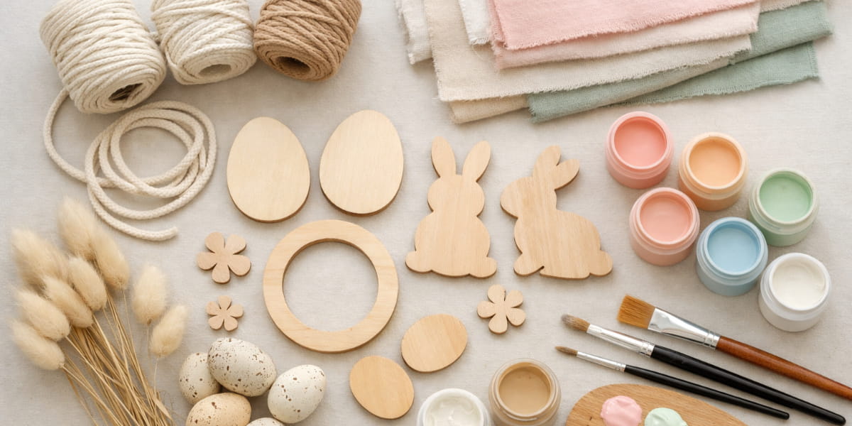 Velikonoční tvoření ze dřeva a přírodních materiálů