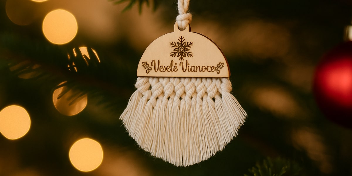 Macrame vánoční koule – jednoduchý návod pro začátečníky
