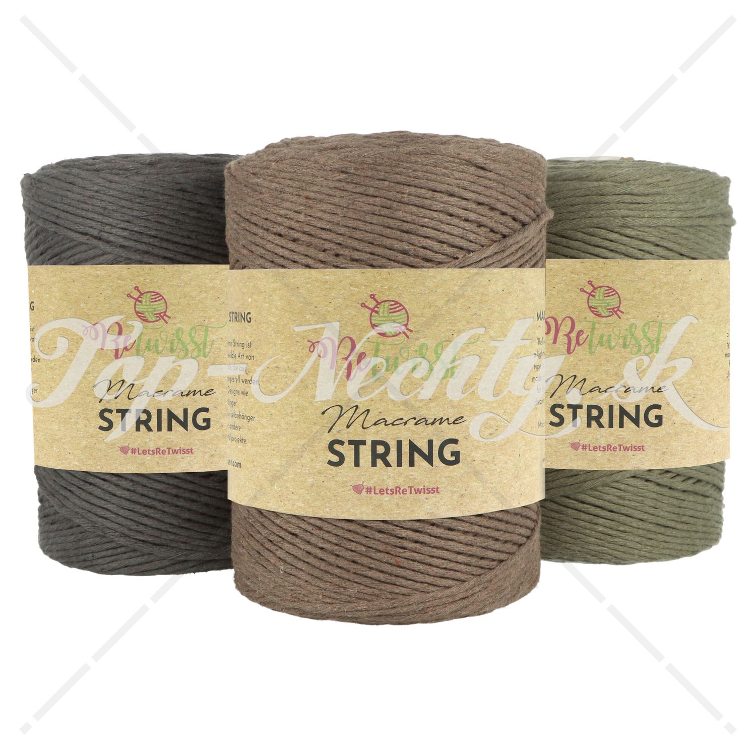 Bobbiny Macrame Cord 3mm 330g 100m | Noezon.cz