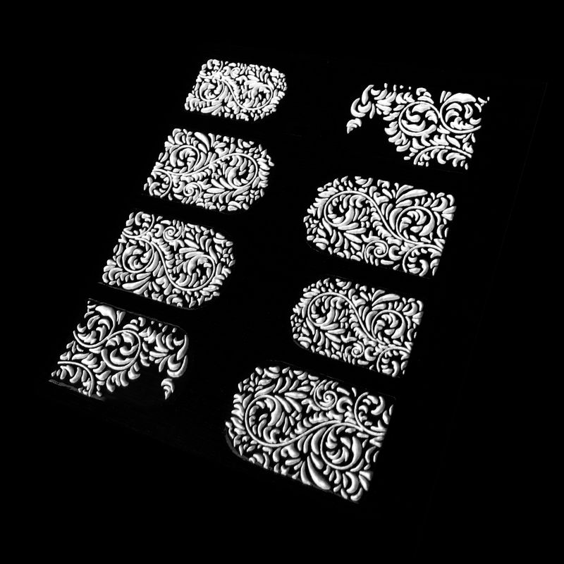 3D samolepky s ornamentem