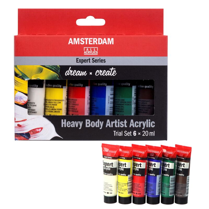 Akrylové barvy Amsterdam Expert Series Trial set 6 x 20 ml