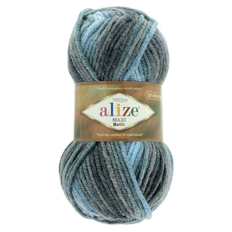 Alize Superlana Maxi Batik 7785 modrá šedá