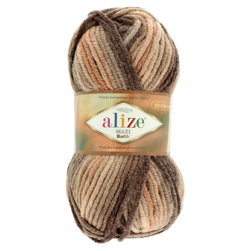 Alize Superlana Maxi Batik 7800 hnědá