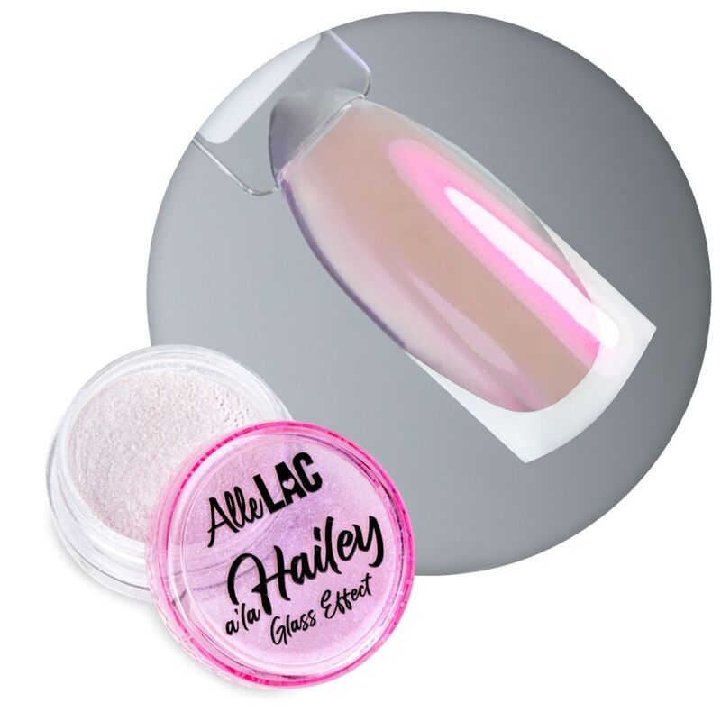 Aurora prášek A la Hailey se skleněným efektem AlleLac č. 3 růžový