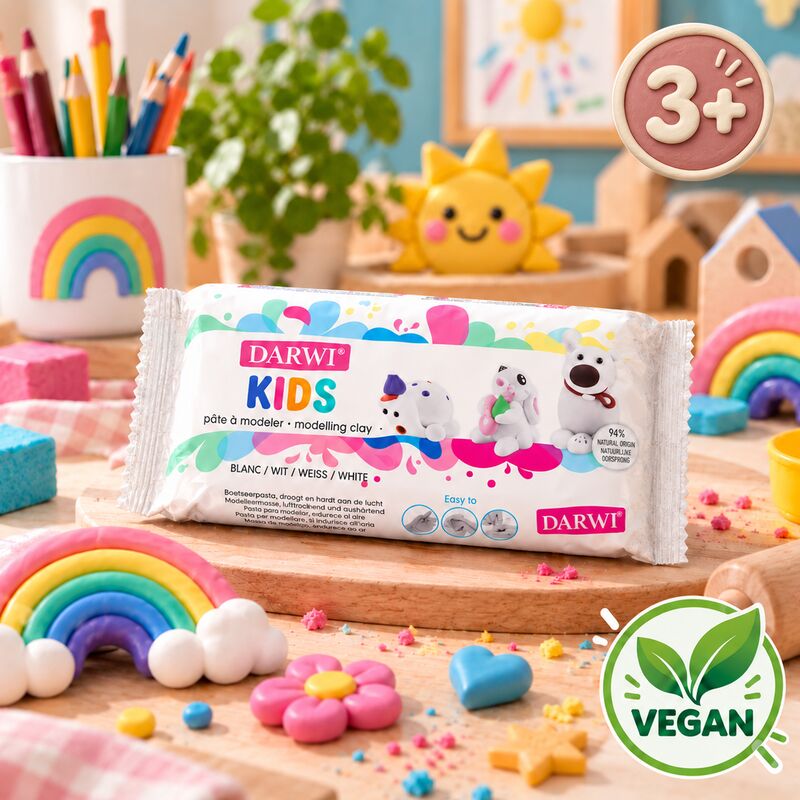 Modelovací hlína pro děti Darwi Kids 500g