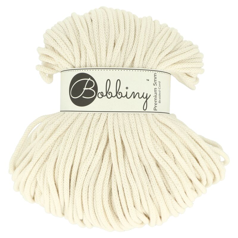 Bobbiny - Cordoncino Öko-Tex, 5 mm x 100 m, per macramè e bricolage, in diversi colori