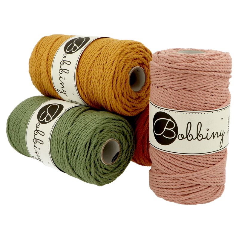 Bobbiny Rope macrame provázek 3mm 400g 100m