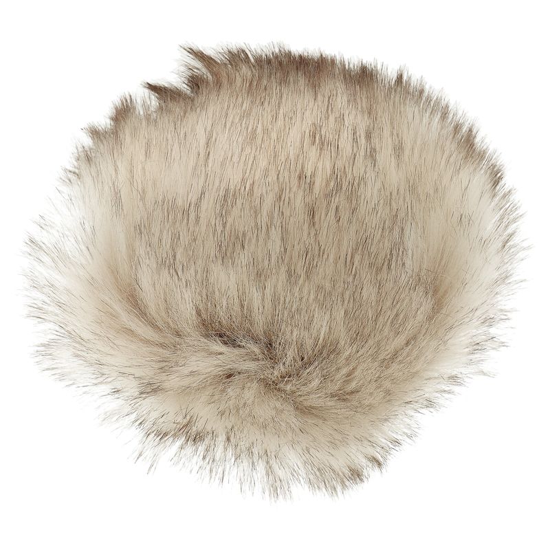 Bambulka z umělé kožešiny v béžové barvě 15 cm