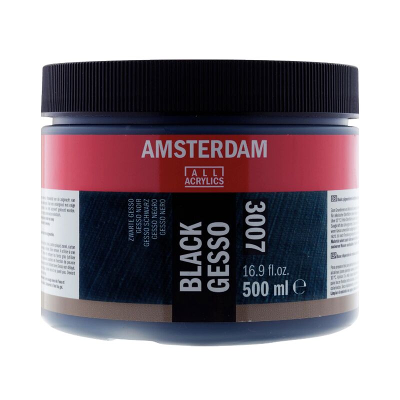 Černé gesso Amstredam 500 ml