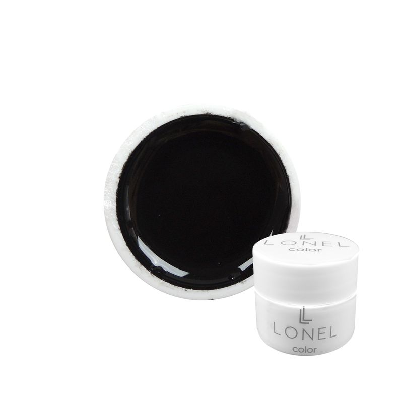 Černý UV gel LONEL bez třpytek 057 5ml