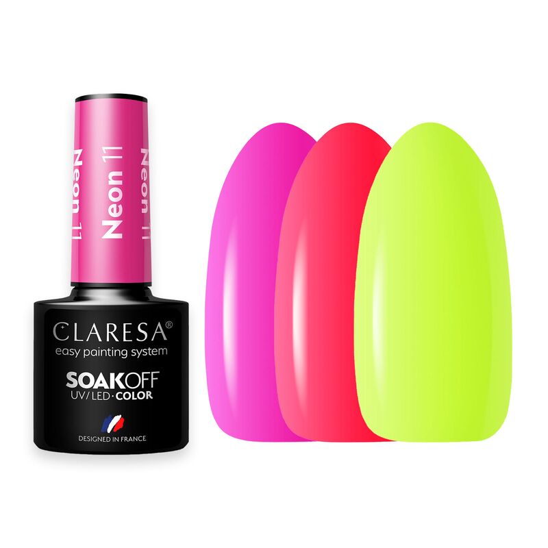 CLARESA hybridní gel lak 5g Neon - různé barvy