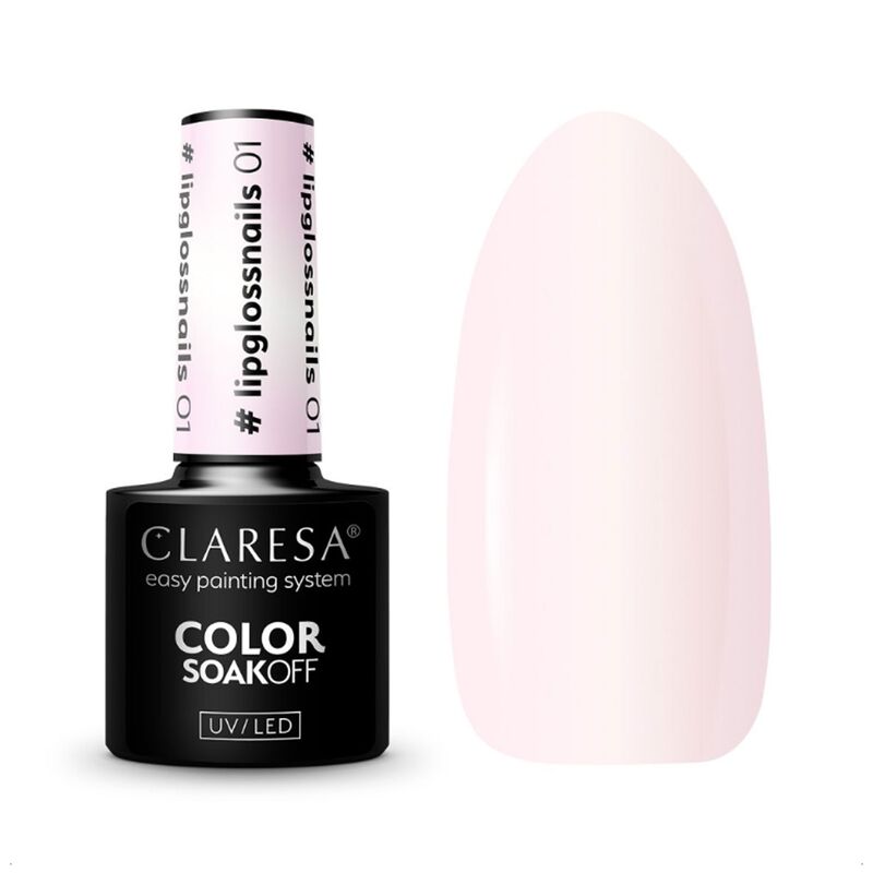CLARESA hybridní lak 5g #Lipglossnails 01