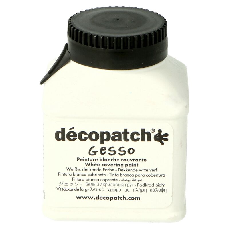 Décopatch Gesso – bílý podkladový nátěr na dekupáž 70 ml