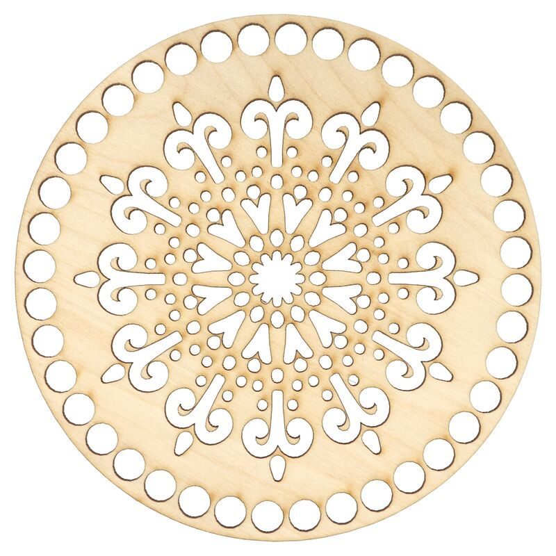 Dřevěný dno ornament 17cm