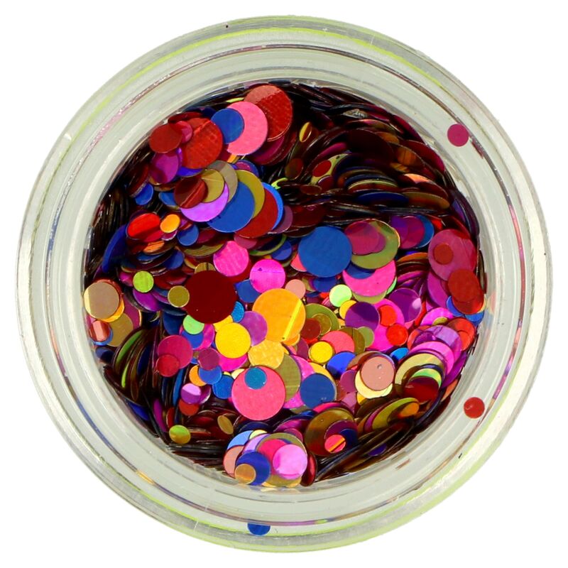 Fialové a modré třpytky Rossart pop up 3ml