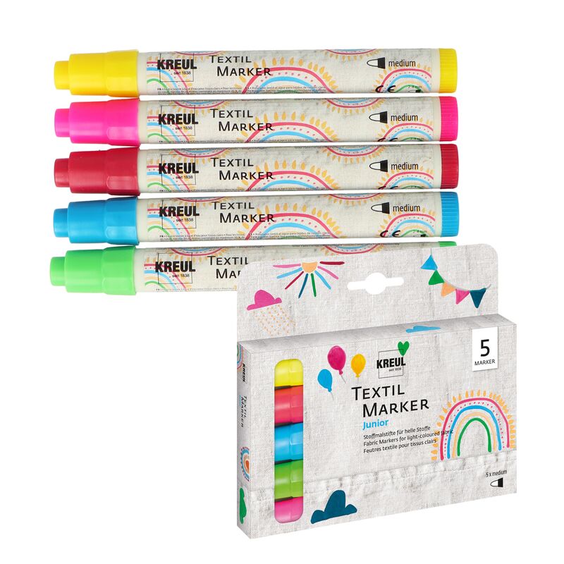 Fixky na textil KREUL Junior - sada 5 ks