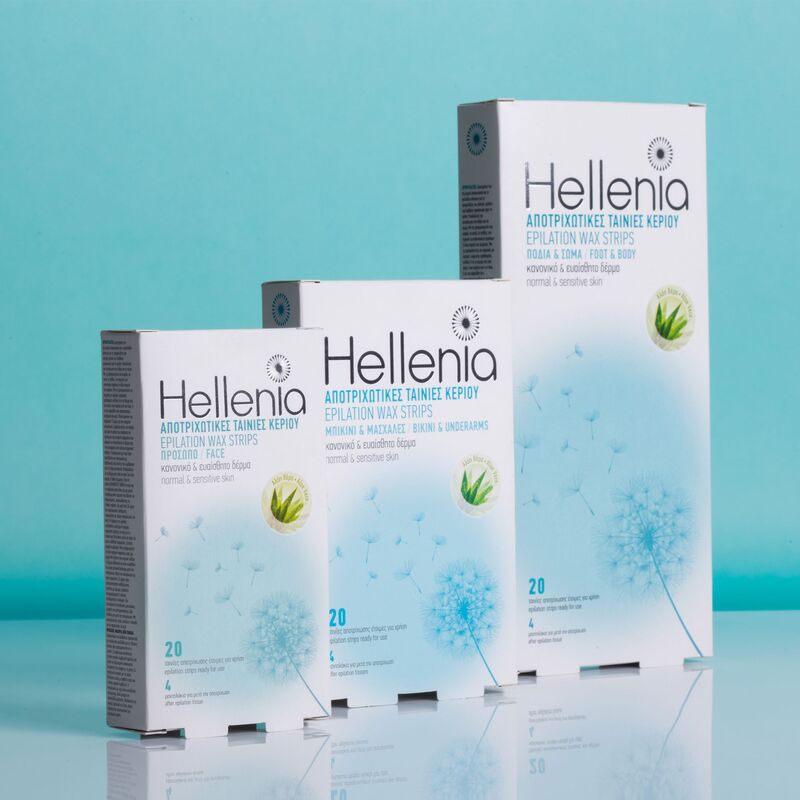 Hellenia studené depilační voskové pásky 20ks - různé druhy