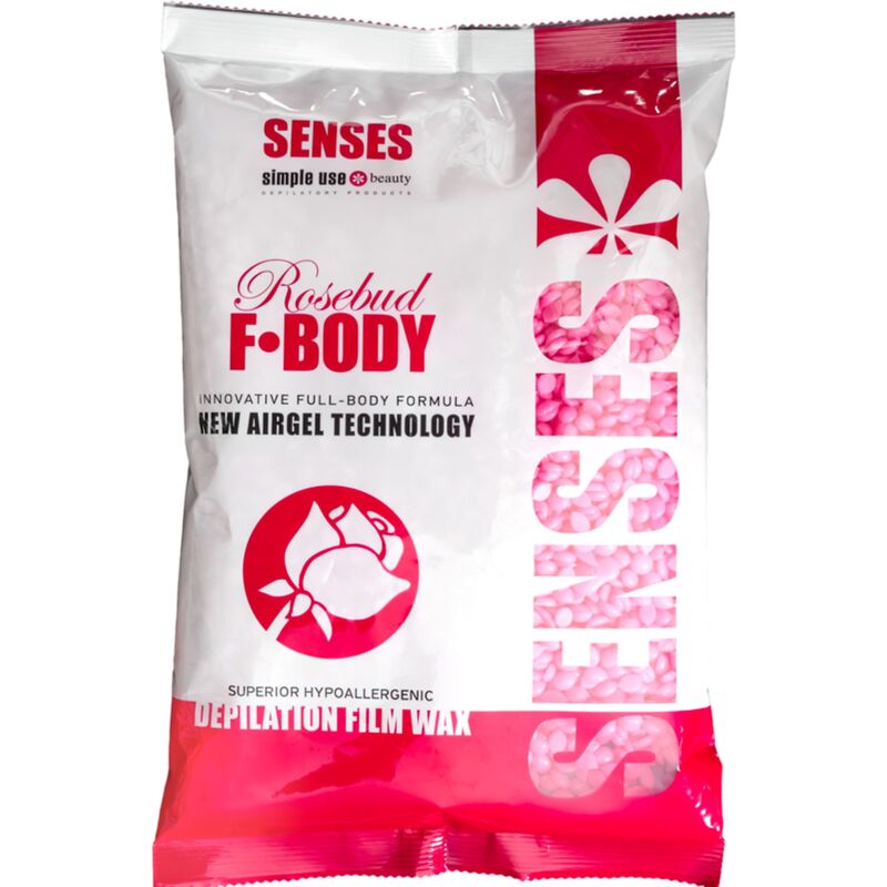 Hypoalergenní zrníčkový depilační vosk na celé tělo Rosebud Drops 800 g