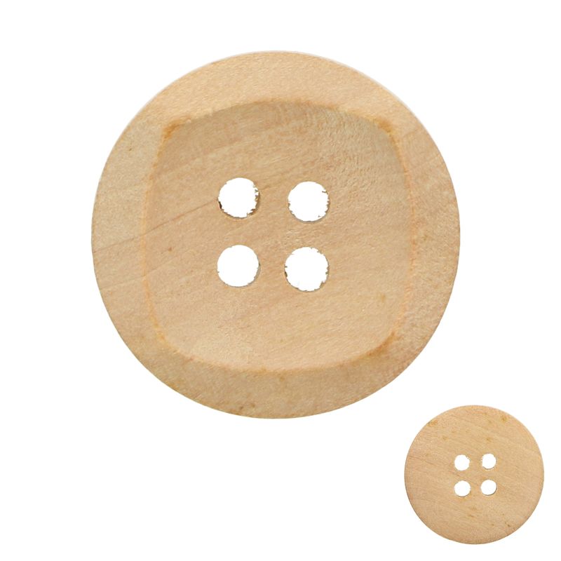 Ideal knoflík čtvercový 20 mm 10 kusů
