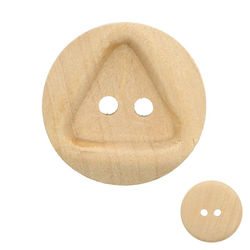 Ideal knoflík trojúhelník světlý 20 mm 10 kusů
