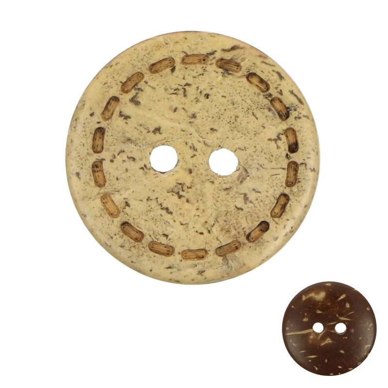 Ideal kokosový knoflík kulatý 20 mm 10 kusů