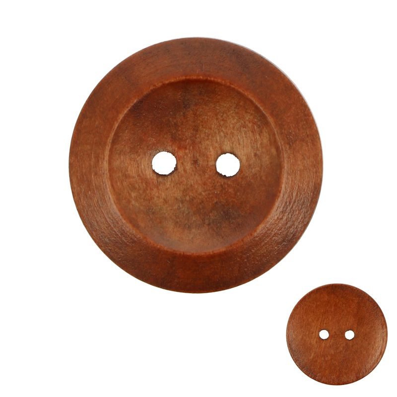 Ideal mahagonový knoflík 28 mm 10 kusů
