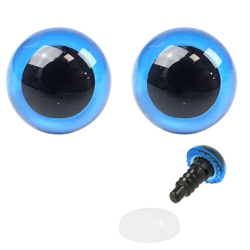 Ideal modrá plastová očka 10 mm 1 pár