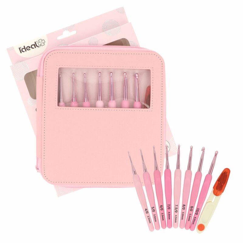 Ideal sada háčků 8 velikostí s cvakačkami