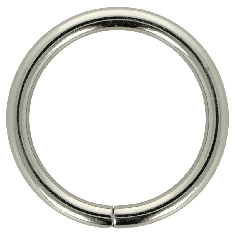 Ideal stříbrný kovový kroužek 40 mm