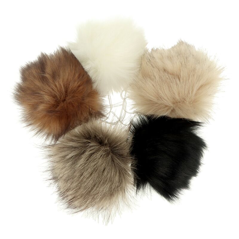 Ideal velká kožešinová bambulka 15- 17 cm
