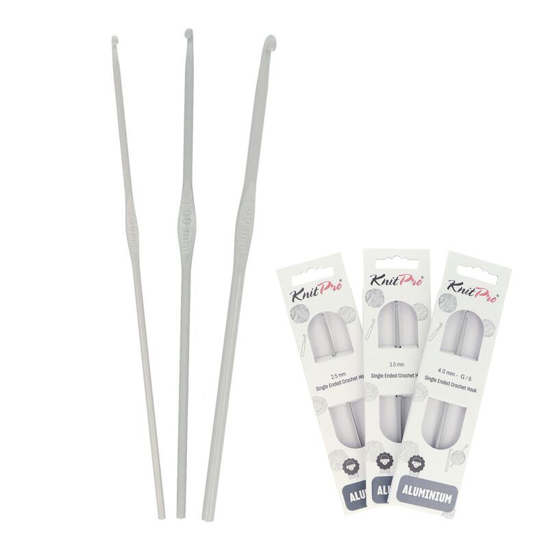 Hliníkový háček KnitPro Aluminium 15 cm