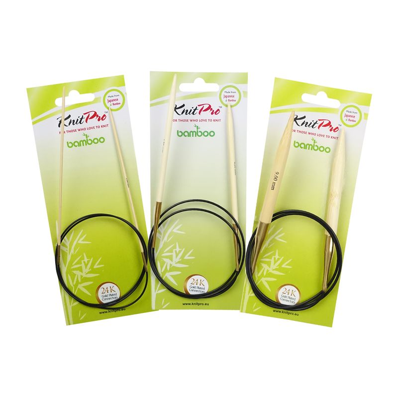 Kruhové bambusové jehlice KnitPro Bamboo 80 cm