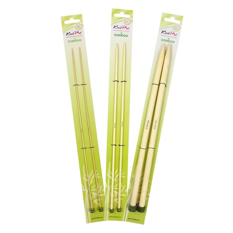 Rovné pletací jehlice KnitPro Bamboo 30 cm