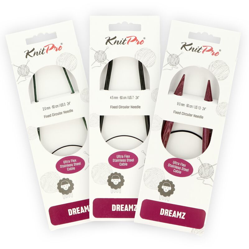 KnitPro Dreamz pevné kruhové pletací jehlice 60 cm