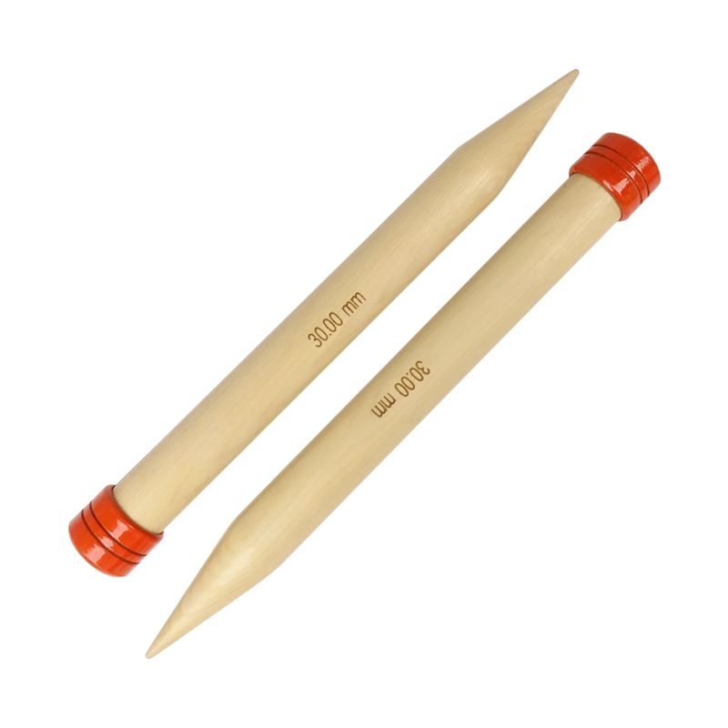 Pletací jehlice KnitPro Jumbo Birch rovné 30 cm