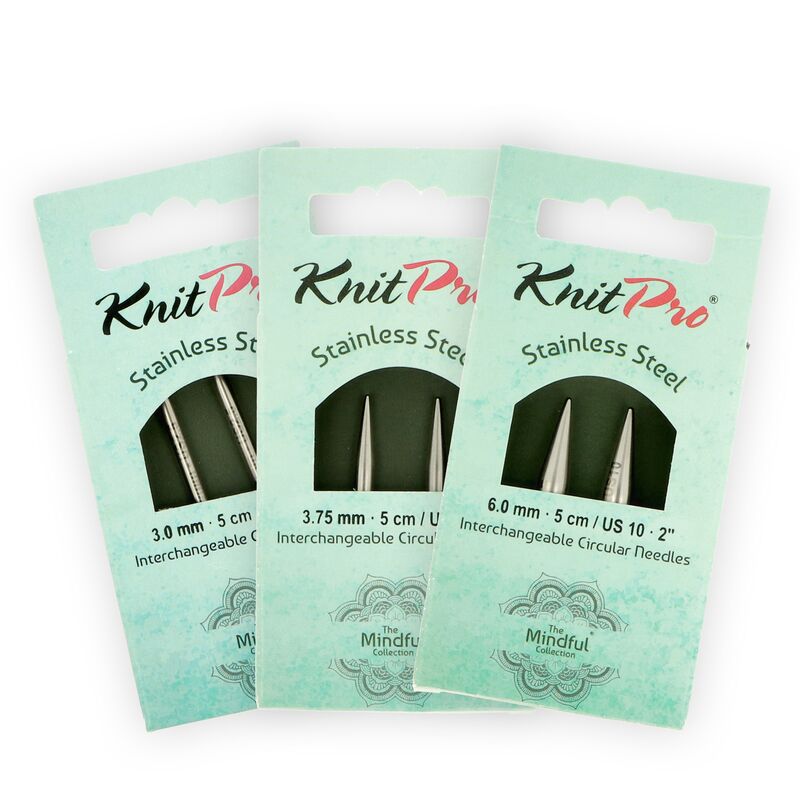 KnitPro Mindful Lace vyměnitelné mini jehlice 5cm
