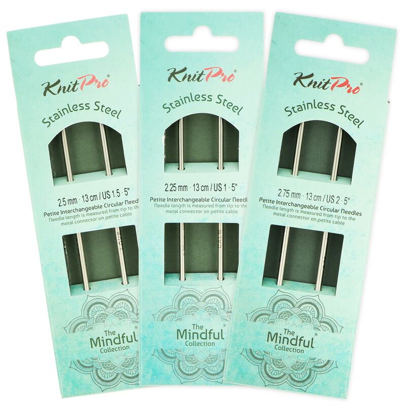 Knitpro Mindful Petite vyměnitelné jehlice 13 cm