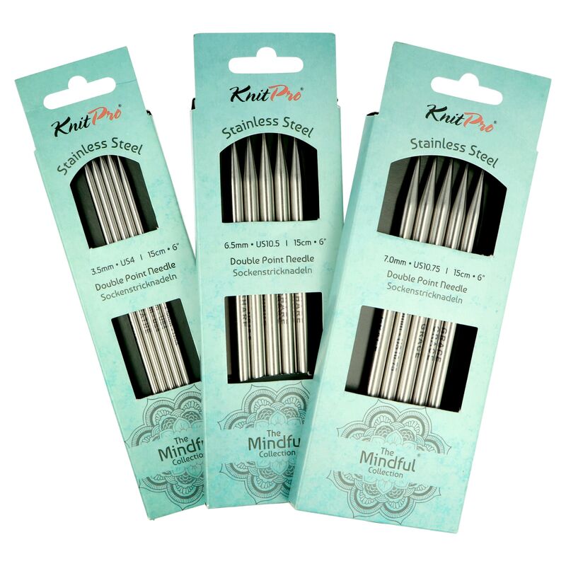 Ponožkové jehlice KnitPro Mindful 15 cm 5 kusů