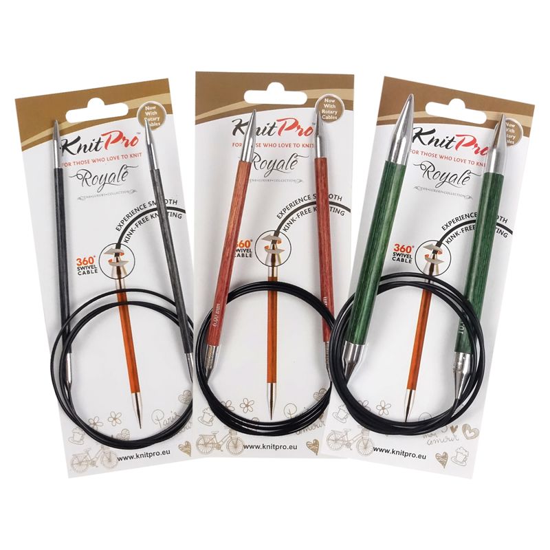 Pevné kruhové jehlice KnitPro Royale 100 cm