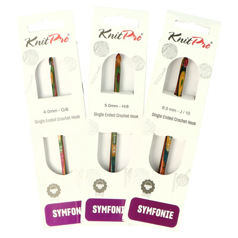 Dřevěný háček KnitPro Symfonie 15,5 cm
