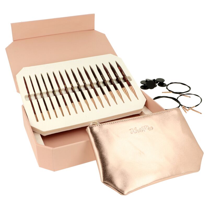 Výměnné jehlice KnitPro Symfonie Rose Deluxe Set 13cm