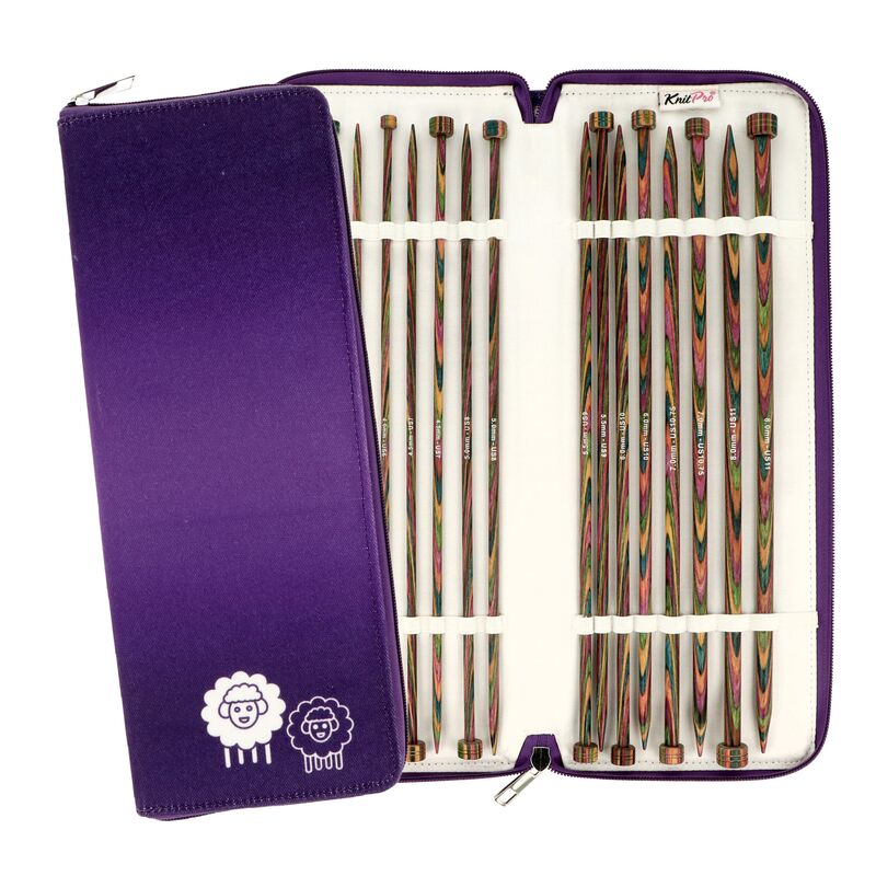 KnitPro Symfonie Set rovných jehlic 30 cm