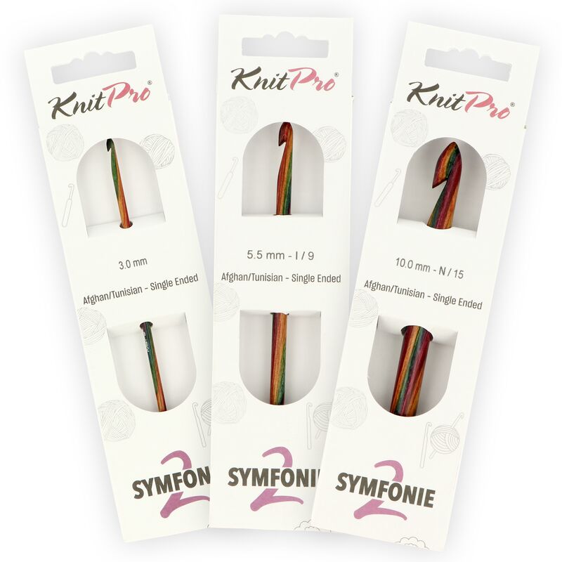 KnitPro Symfonie2 Afghan / Tunisian háček na háčkování 15cm